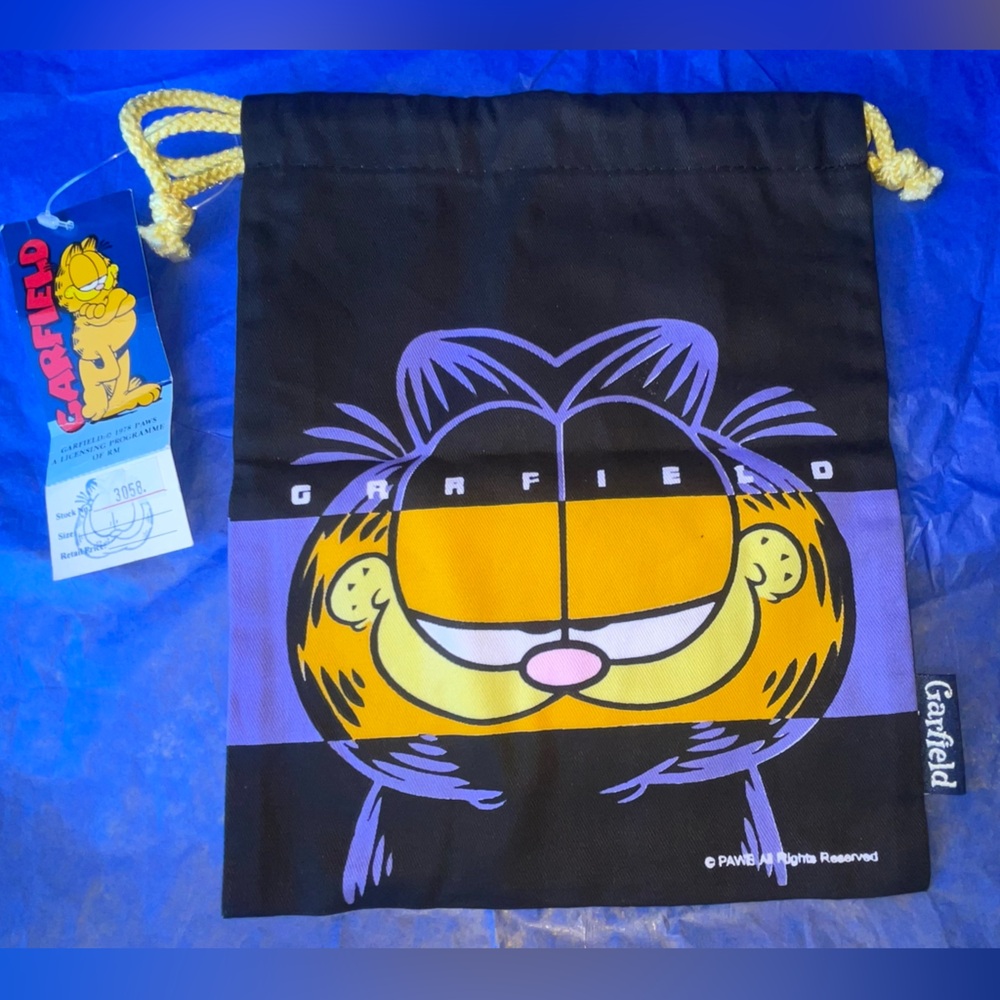 1978 Garfield Drawstring Bag NWT